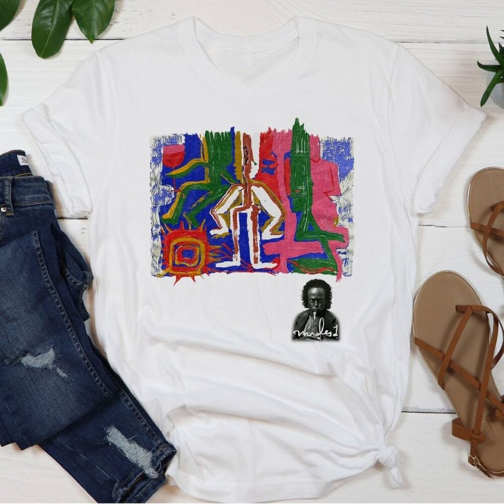 90s Miles Davis Andazia Art Shirt Retro Jazz Music Legend Graphic Tee Vintage103